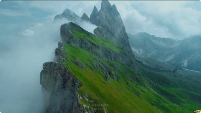 4K 美丽的景色 有点像方舟的青青草原