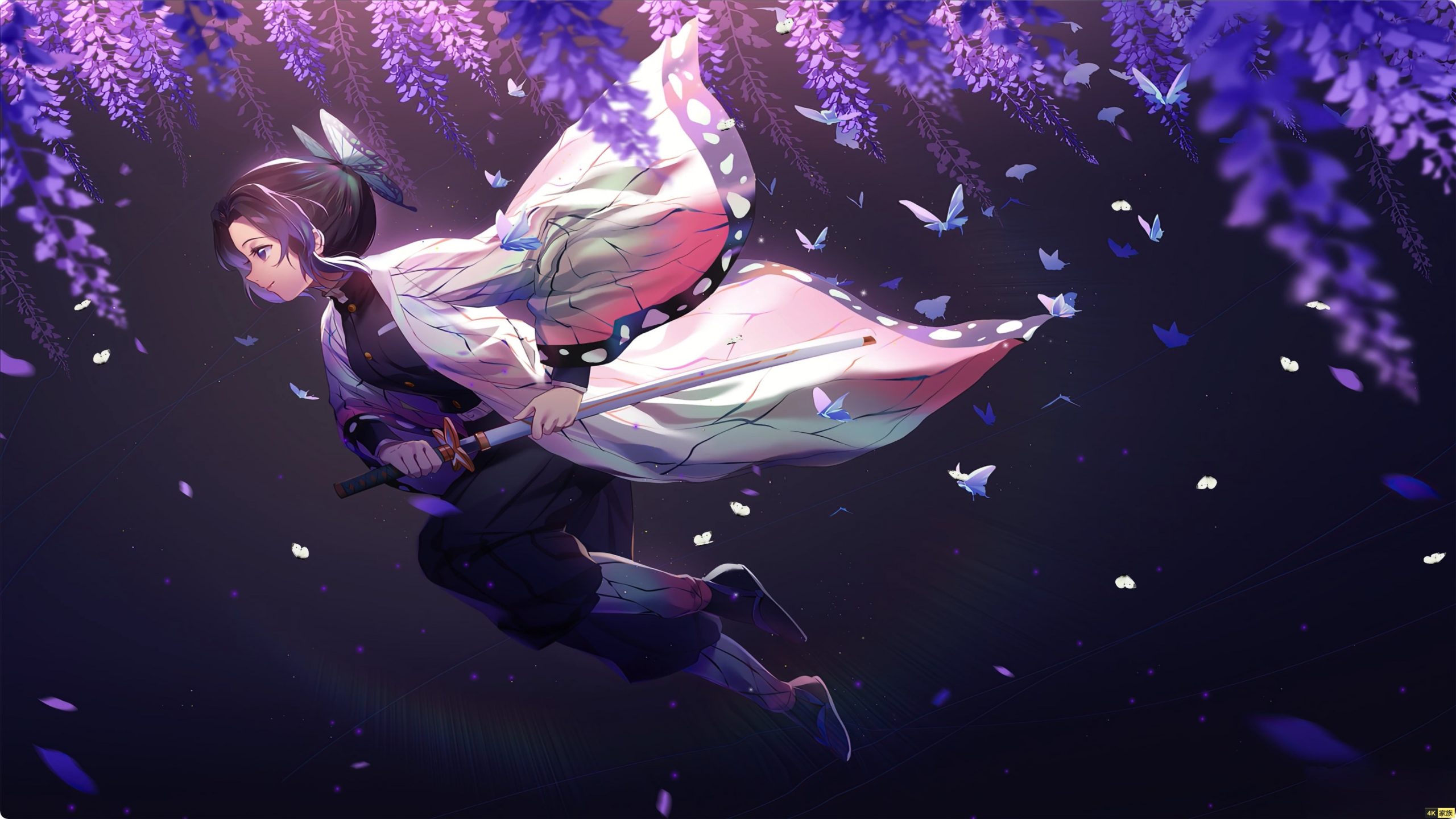 鬼灭之刃 虫柱 • 蝴蝶忍 4K动态视频壁纸X2 第1张 鬼灭之刃 虫柱 • 蝴蝶忍 4K动态视频壁纸X2 第1张