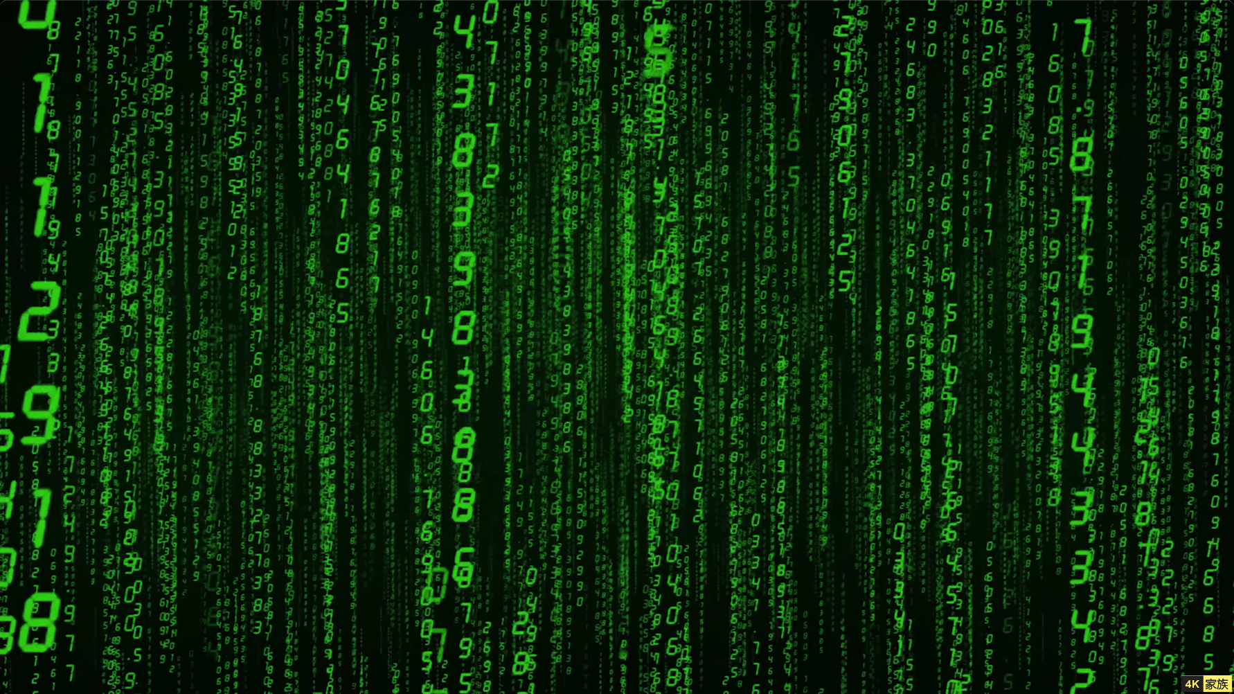 4K黑客帝国 数字矩阵编号视频素材 第1张 4K黑客帝国 数字矩阵编号视频素材 第1张