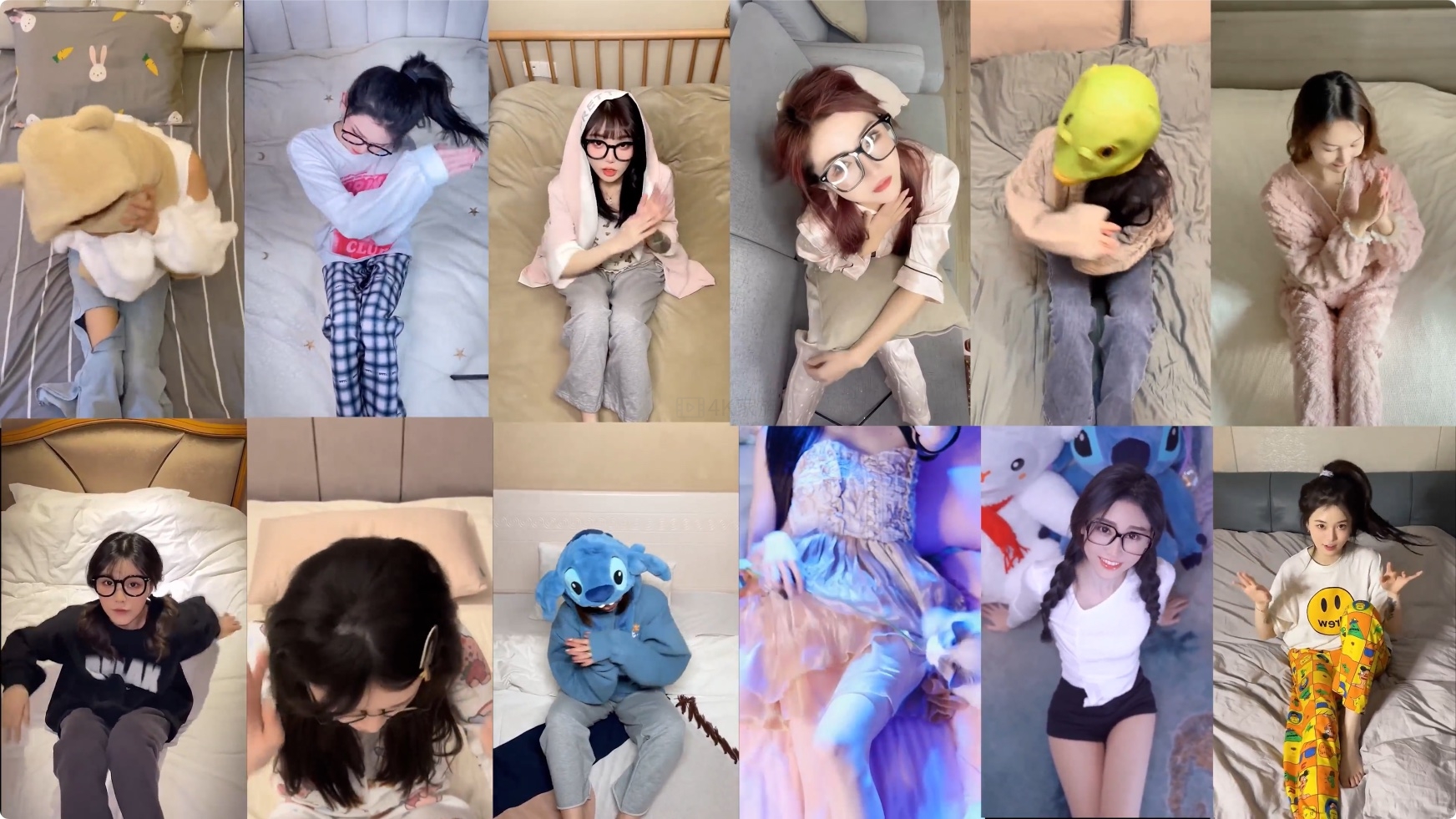 抖音 躺下变装 4K高清合集 第1张 抖音 躺下变装 4K高清合集 第1张