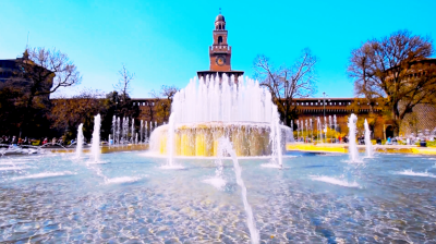 8k高清视频素材下载_8K超高清无人机航拍 意大利米兰